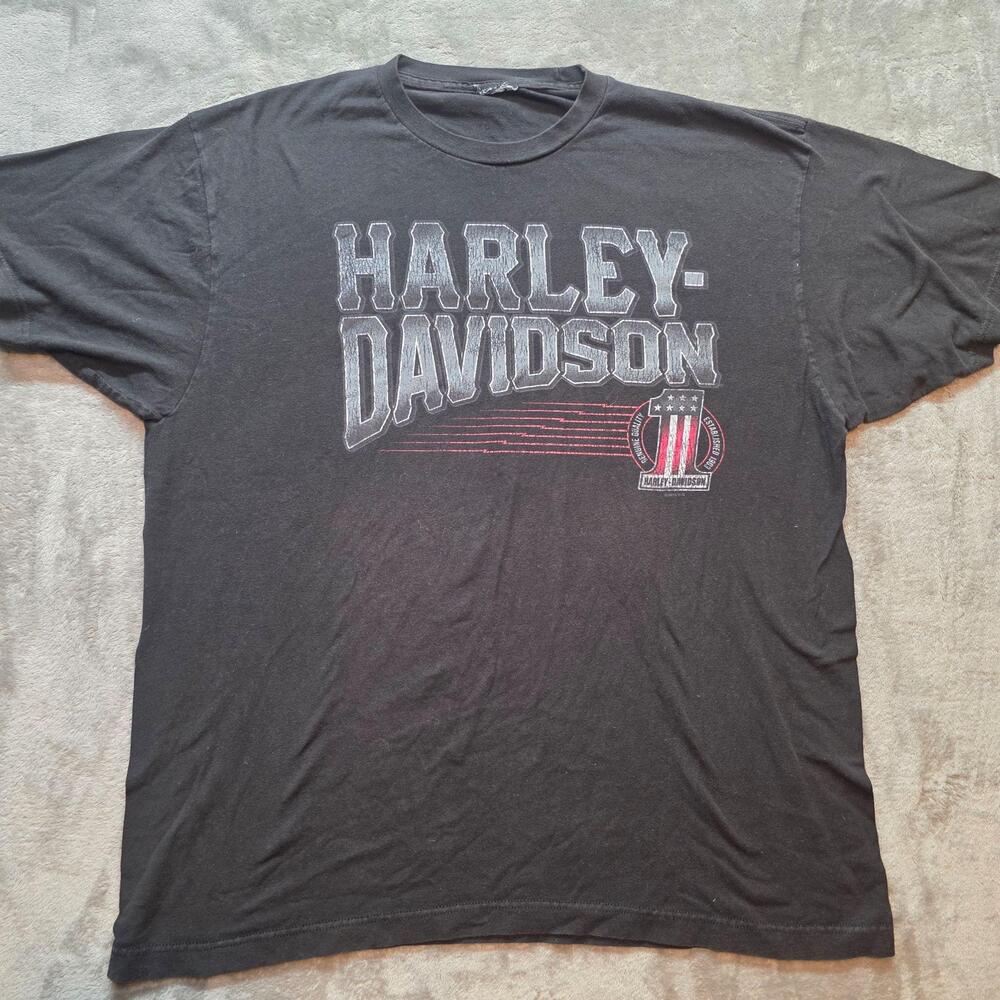 Harley-Davidson Shirt Mens 2XL Black Las Vegas Motorcycle Logo Graphic T-Shirt
